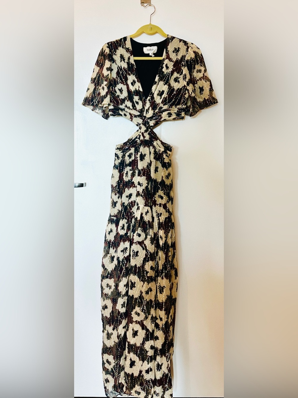 Gorgeous ba&sh metallic maxi dress